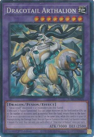 COLLECTOR'S RARE Dracotail Arthalion (CR) (JUSH-EN006) - Justice Hunters 1st Edition
