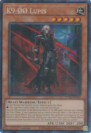 COLLECTOR'S RARE K9-00 Lupis (CR) (JUSH-EN034) - Justice Hunters 1st Edition