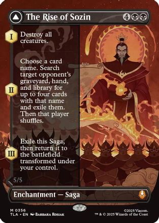 FOIL The Rise of Sozin (Borderless) (TLA-356) - Avatar: The Last Airbender - Magic The Gathering