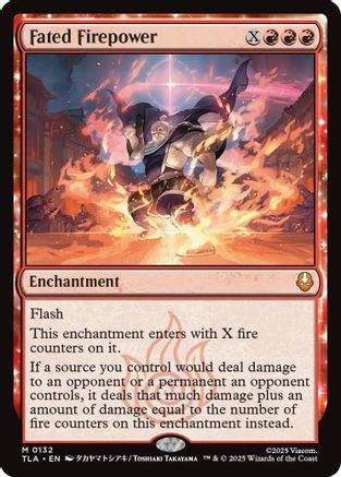 FOIL Fated Firepower (TLA-132) - Avatar: The Last Airbender - Magic The Gathering