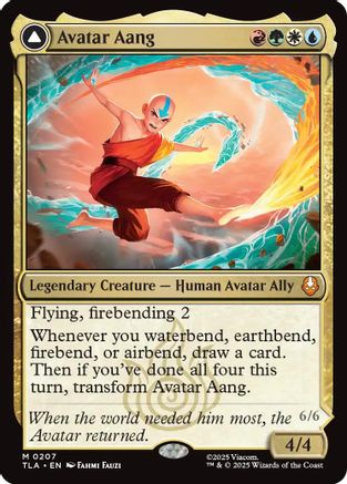 FOIL Avatar Aang (TLA-207) - Avatar: The Last Airbender - Magic The Gathering
