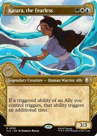 FOIL Katara, the Fearless (Showcase) (TLA-350) - Avatar: The Last Airbender - Magic The Gathering