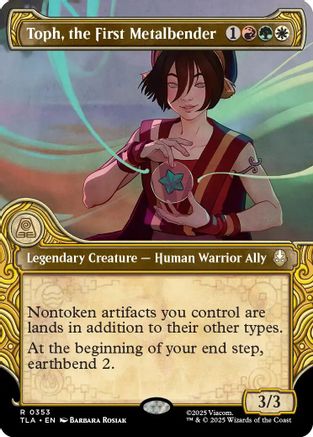 FOIL Toph, the First Metalbender (Showcase) (TLA-353) - Avatar: The Last Airbender - Magic The Gathering