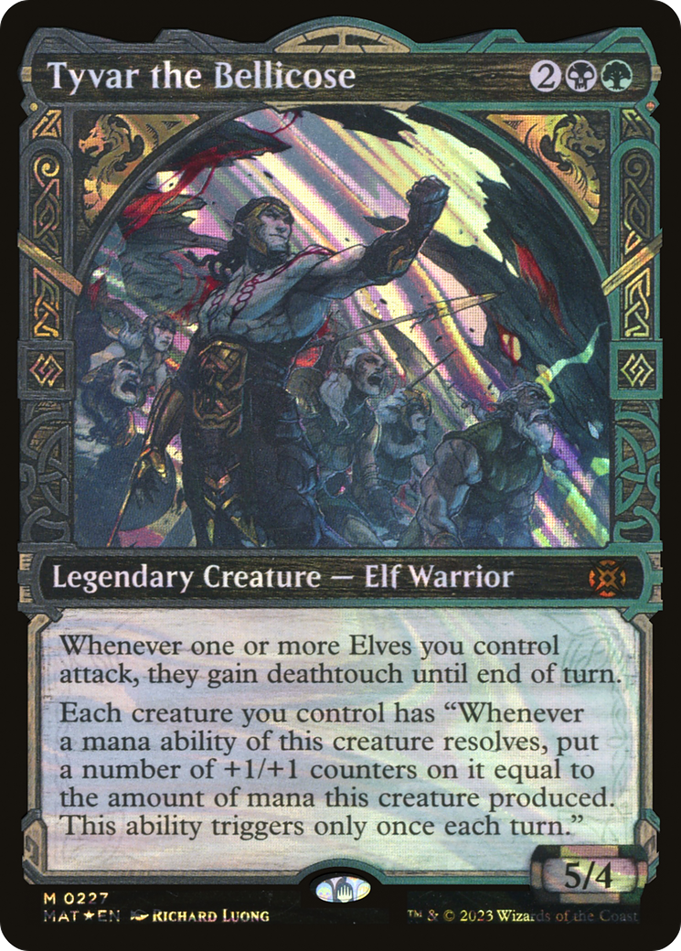 FOIL Tyvar the Bellicose (Halo Foil) (MAT-227) - March of the Machine: The Aftermath - Magic The Gathering