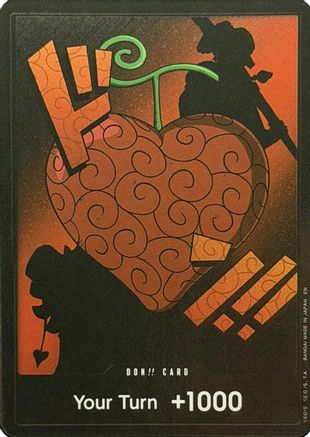 FOIL DON!! Card (Op-Op Fruit) (Devil Fruits Collection Vol. 3) - One Piece Promotion Cards One Piece