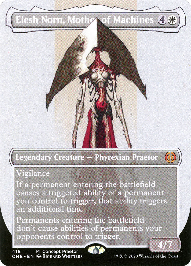 FOIL Elesh Norn, Mother of Machines (Concept Praetor) (ONE-416) - Phyrexia: All Will Be One - Magic The Gathering