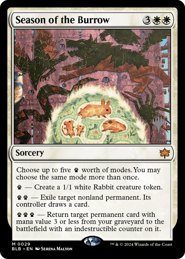 FOIL Season of the Burrow (PPBLB-029) - Bloomburrow Promos - Magic The Gathering