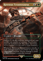 FOIL Ravenous Tyrannosaurus (REX-043) - Jurassic World Collection (Borderless) - Magic The Gathering