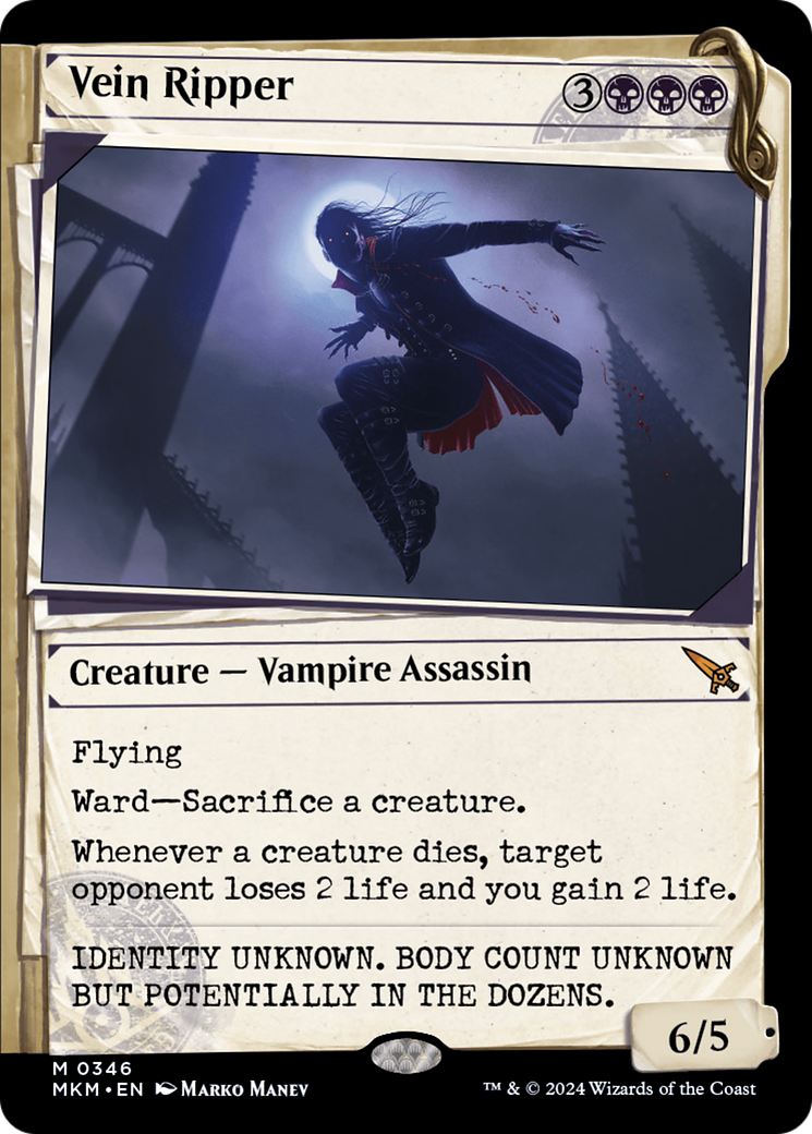 FOIL Vein Ripper (Showcase) (MKM-346) - Murders at Karlov Manor - Magic The Gathering