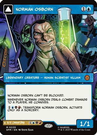 Norman Osborn (Borderless) (SPM-220) - Marvel's Spider-Man - Magic The Gathering