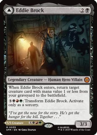 Eddie Brock (SPM-055) - Marvel's Spider-Man - Magic The Gathering