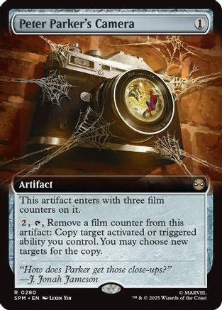 FOIL Peter Parker's Camera (Extended Art) (SPM-280) - Marvel's Spider-Man - Magic The Gathering