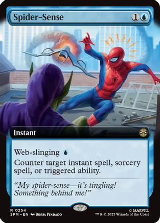 Spider-Sense (Extended Art) (SPM-254) - Marvel's Spider-Man - Magic The Gathering