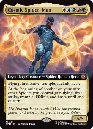 FOIL Cosmic Spider-Man (Extended Art) (SPM-271) - Marvel's Spider-Man - Magic The Gathering