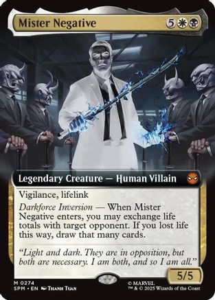 Mister Negative (Extended Art) (SPM-274) - Marvel's Spider-Man - Magic The Gathering