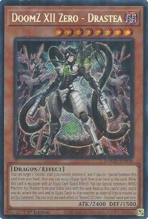 SECRET RARE DoomZ XII Zero - Drastea (DOOD-EN008) - Doom of Dimensions 1st Edition
