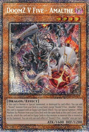 STARLIGHT RARE DoomZ V Five - Amalthe (Starlight Rare) (DOOD-EN009) - Doom of Dimensions 1st Edition