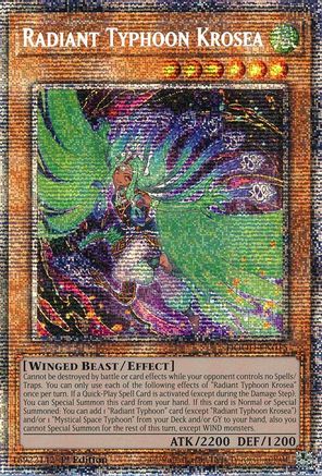 STARLIGHT RARE Radiant Typhoon Krosea (Starlight Rare) (DOOD-EN015) - Doom of Dimensions 1st Edition