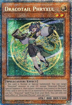 STARLIGHT RARE Dracotail Phryxul (Starlight Rare) (DOOD-EN023) - Doom of Dimensions 1st Edition