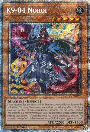 STARLIGHT RARE K9-04 Noroi (Starlight Rare) (DOOD-EN025) - Doom of Dimensions 1st Edition