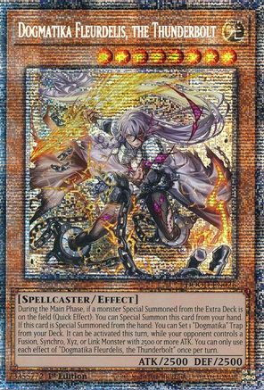 STARLIGHT RARE Dogmatika Fleurdelis, the Thunderbolt (Starlight Rare) (DOOD-EN026) - Doom of Dimensions 1st Edition