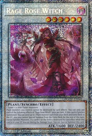 STARLIGHT RARE Rage Rose Witch (Starlight Rare) (DOOD-EN040) - Doom of Dimensions 1st Edition