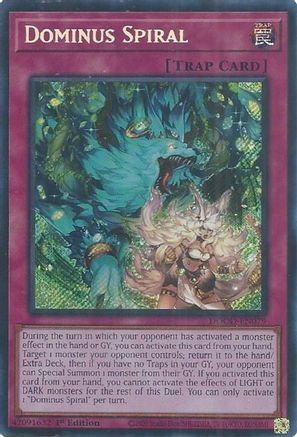 SECRET RARE Dominus Spiral (DOOD-EN079) - Doom of Dimensions 1st Edition