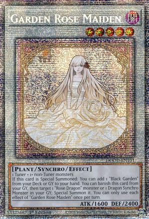 STARLIGHT RARE Garden Rose Maiden (DOOD-EN101) - Doom of Dimensions 1st Edition