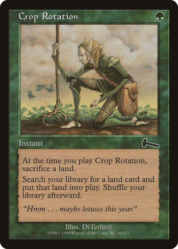 Crop Rotation (ULG-098) - Urza's Legacy - Magic The Gathering