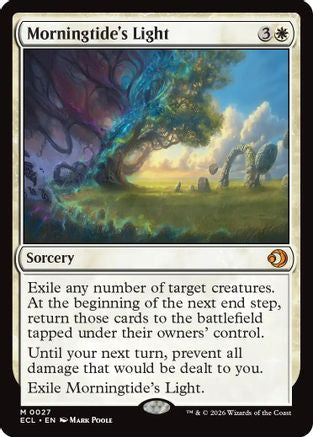 FOIL Morningtide's Light (ECL-027) - Lorwyn Eclipsed - Magic The Gathering