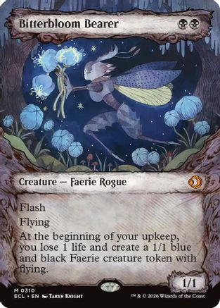 FOIL Bitterbloom Bearer (Showcase) (ECL-310) - Lorwyn Eclipsed - Magic The Gathering