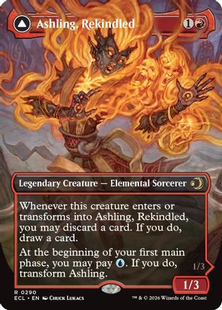 Ashling, Rekindled (Borderless) (ECL-290) - Lorwyn Eclipsed - Magic The Gathering