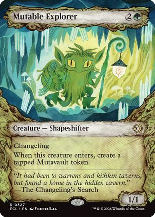 FOIL Mutable Explorer (Showcase) (ECL-327) - Lorwyn Eclipsed - Magic The Gathering