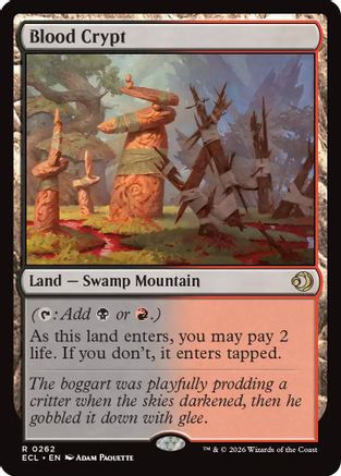 FOIL Blood Crypt (ECL-262) - Lorwyn Eclipsed - Magic The Gathering