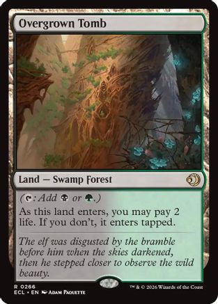 Overgrown Tomb (ECL-266) - Lorwyn Eclipsed - Magic The Gathering