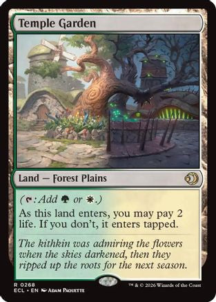 Temple Garden (ECL-268) - Lorwyn Eclipsed - Magic The Gathering