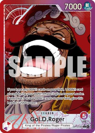 Gol.D.Roger 003 Alternate Art OP13-003 