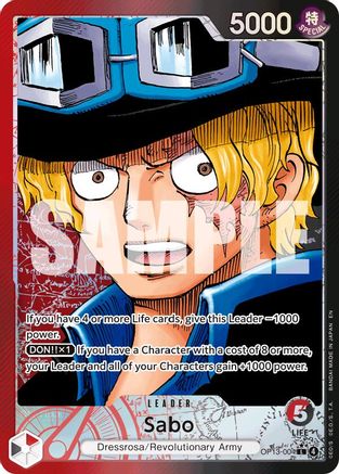 Sabo 004 Alternate Art OP13-004 