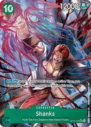 Shanks 028 Alternate Art OP13-028 