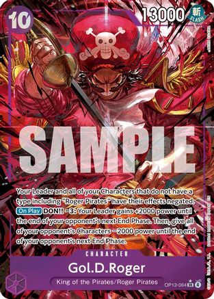 Gol.D.Roger 064 Alternate Art OP13-064 