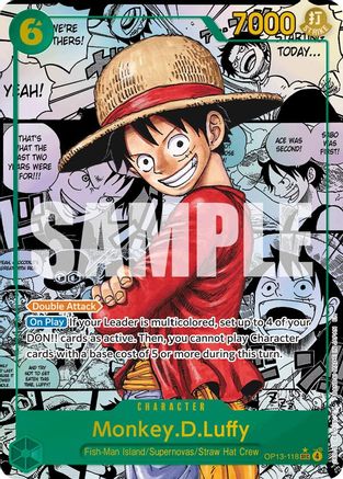 Monkey.D.Luffy 118 Manga OP13-118 