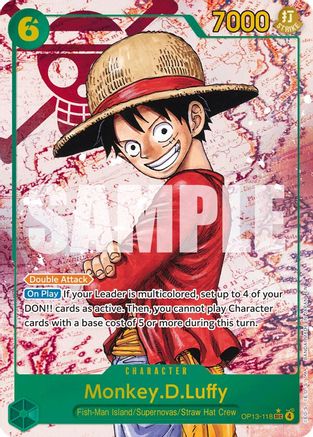 Monkey.D.Luffy 118 Parallel OP13-118 