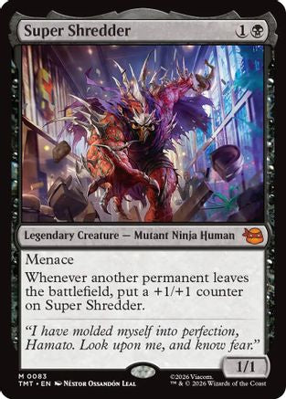 FOIL Super Shredder (TMT-083) - Teenage Mutant Ninja Turtles - Magic The Gathering