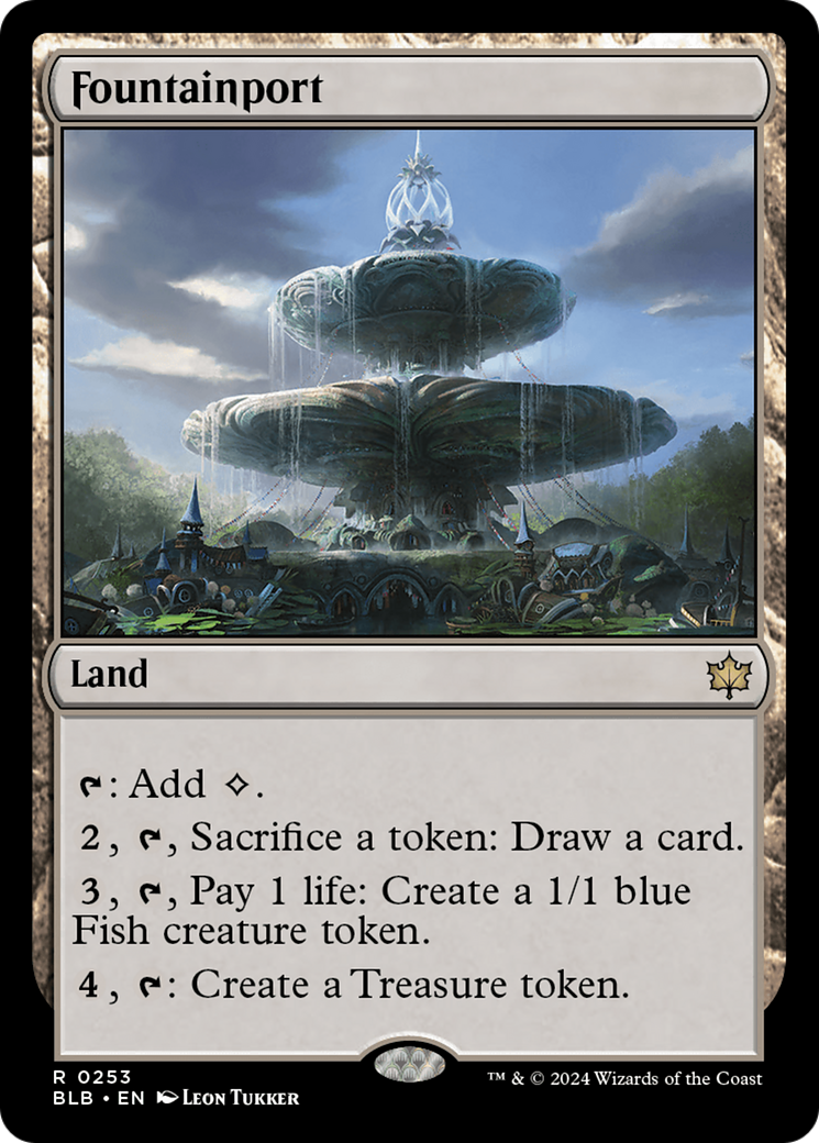 FOIL Fountainport (BLB-253) - Bloomburrow - Magic The Gathering