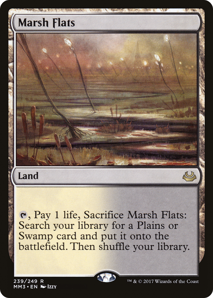 FOIL Marsh Flats (MM3-239) - Modern Masters 2017 - Magic The Gathering