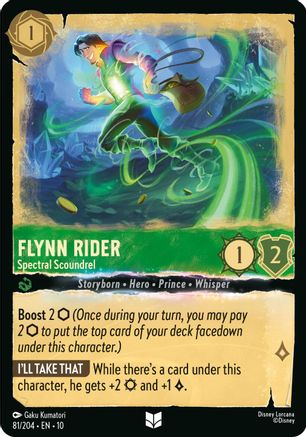Flynn Rider - Spectral Scoundrel (81/204) - Whispers in the Well COLD FOIL