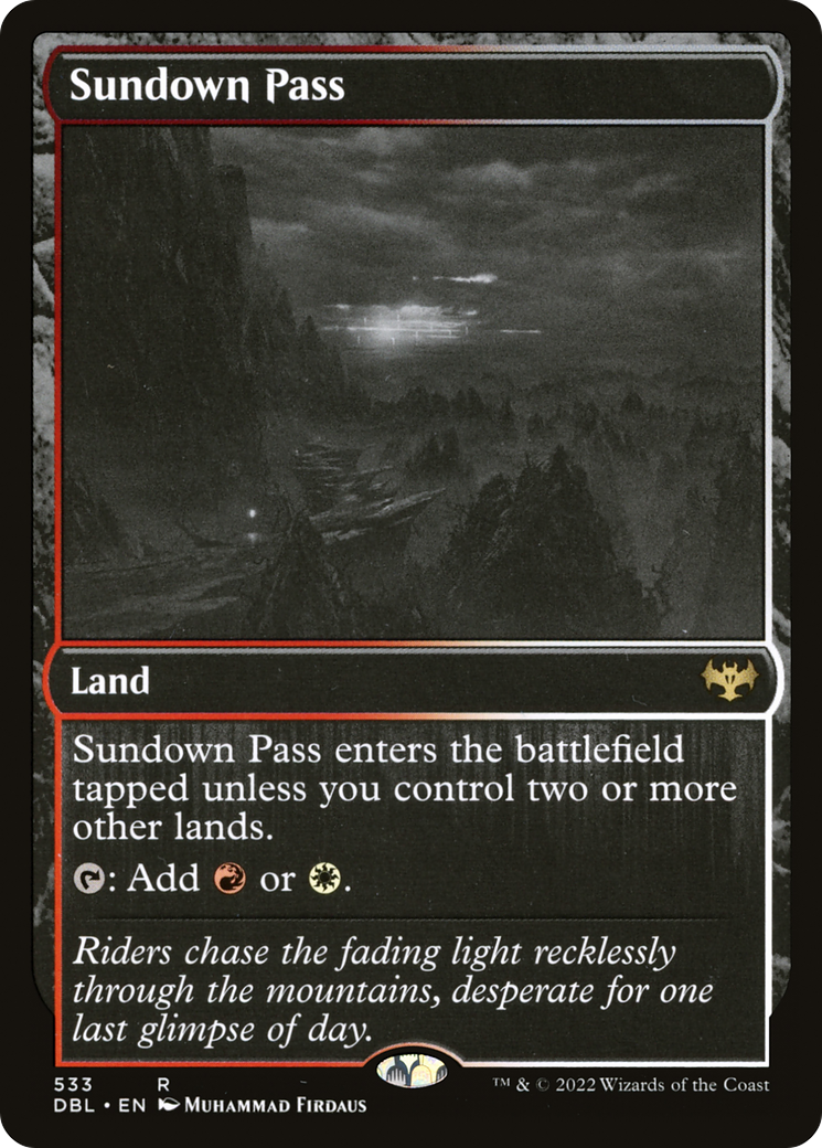 FOIL Sundown Pass (DBL-533) - Innistrad: Double Feature - Magic The Gathering