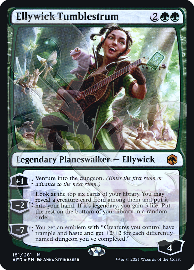 FOIL Ellywick Tumblestrum (AFR&-181A) - Adventures in the Forgotten Realms Promos - Magic The Gathering