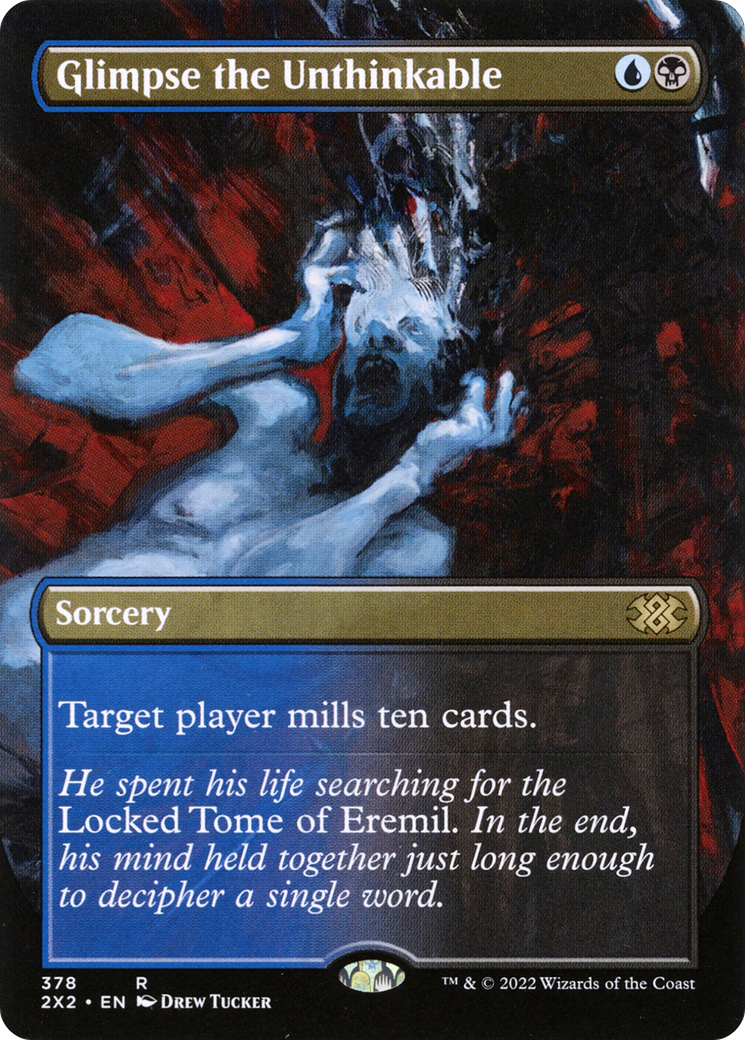 Glimpse the Unthinkable (Borderless) (2X2-378) - Double Masters 2022 - Magic The Gathering