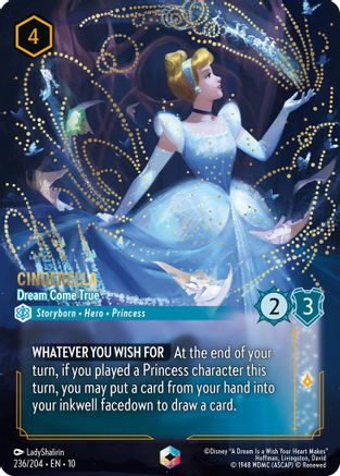 Cinderella - Dream Come True (Enchanted) (236/204) - Whispers in the Well HOLOFOIL